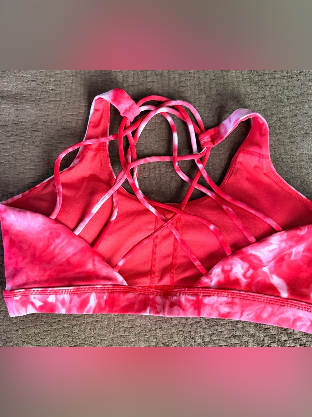 CVG Large Red and White Butterfly Back Bra - Picture 2 of 4
